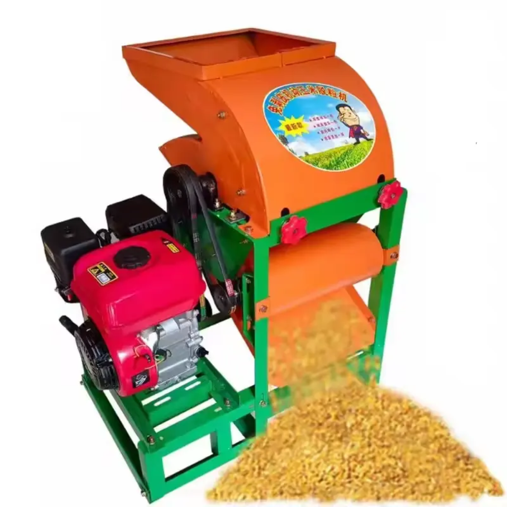 Corn Thresher Machine with Engine