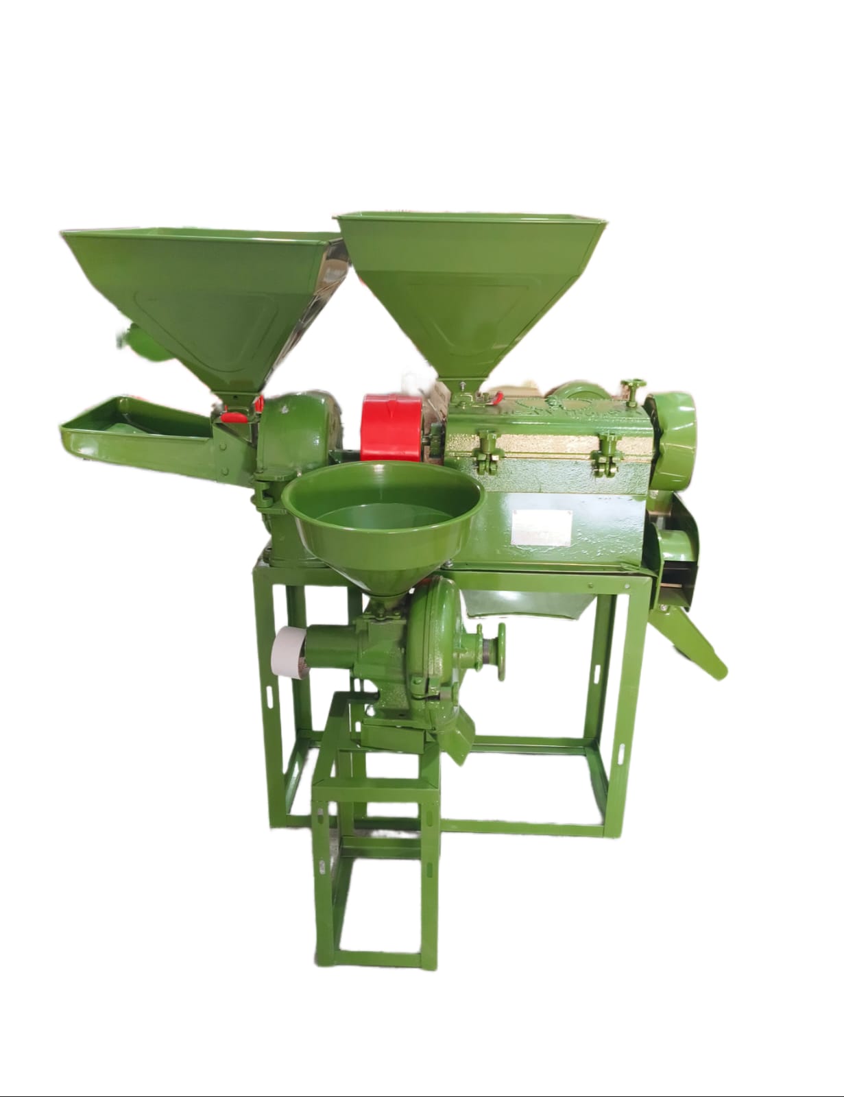 6w300 3In One Mini Rice Mill With Motor 5.5 HP