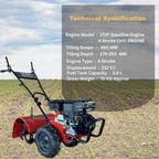 7.5 HP Back Rotary Petrol Engine Power weeder