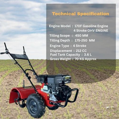 7.5 HP Back Rotary Petrol Engine Power weeder