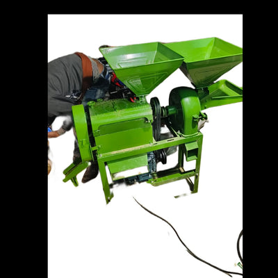 6W300 Mini Rice Mill With 5.5 HP Motor