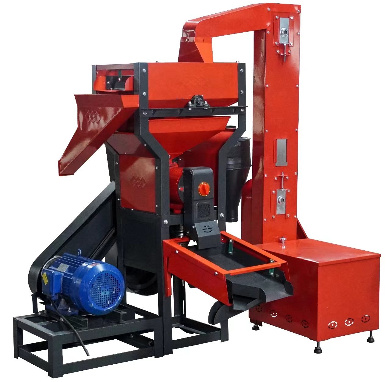 6N70 Pro Max Rice Mill Machine with Elevator and grader 10 HP Crompton Motor