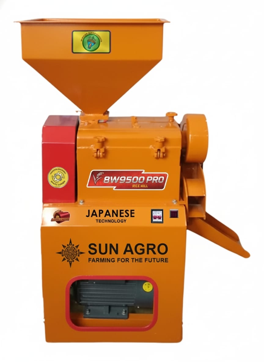 8w8500 Pro Single Rice Mill With Motor 5.5 HP