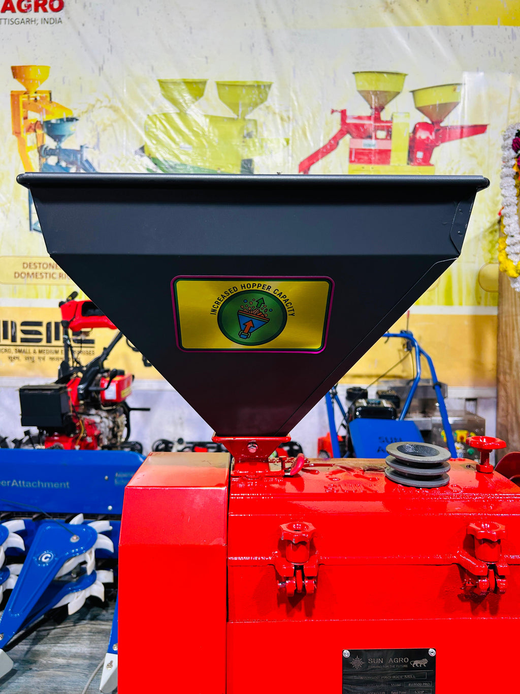 8w8500 Pro Single Rice Mill With Motor 5.5 HP