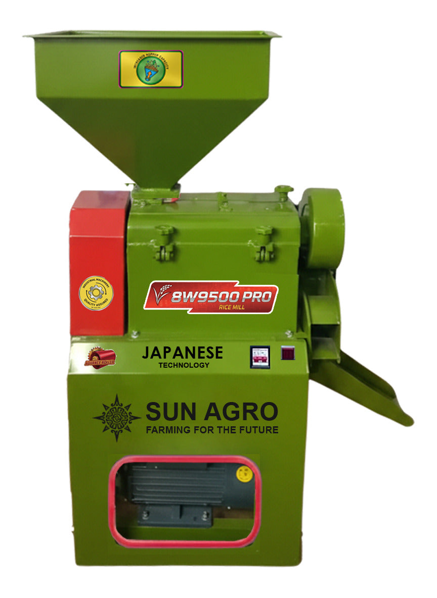8w8500 Pro Single Rice Mill With Motor 5.5 HP
